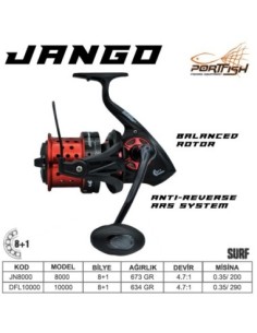 Portfish Jango 8000  fd Surf Olta Makinası 8+1 bb