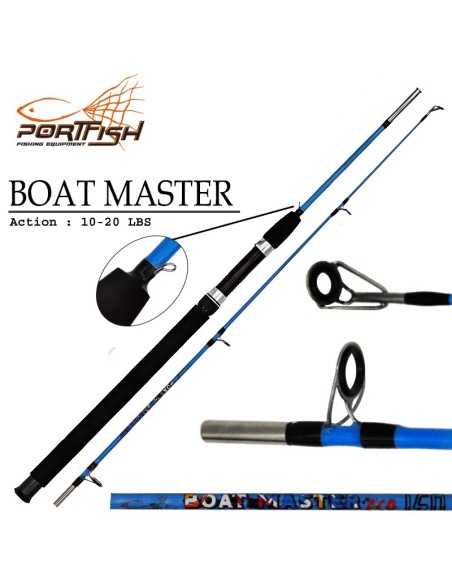Portfish Boat Master Eco Tekne Kamışı 120 cm  10 -20 Lbs  - Mavi
