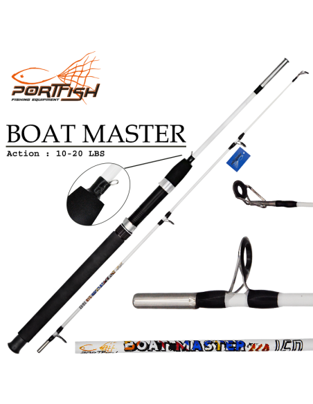 Portfish Boat Master Eco Tekne Kamışı 120 cm  10 -20 Lbs  - Beyaz