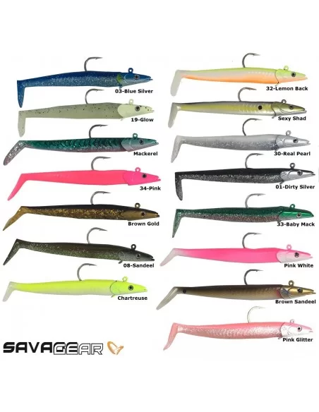 Savage gear Sandeel 12.5 cm 23 gr 2+1 Adet Suni Yem